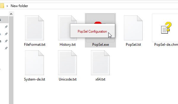 Launch settings tools apps documents web links etc using PopSel - 83