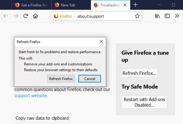 Fix Firefox problems & issues on Windows PC