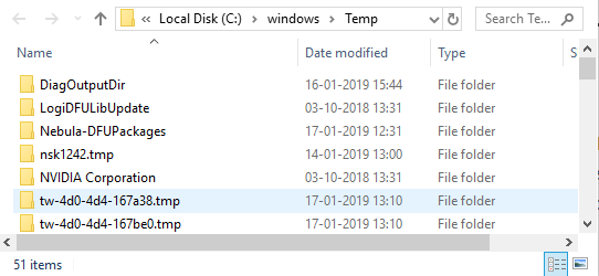 What can I delete from Windows folder