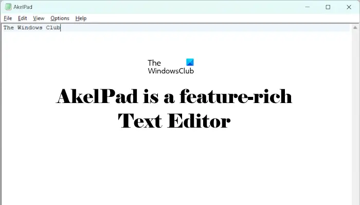 AkelPad feature-rich Text Editor