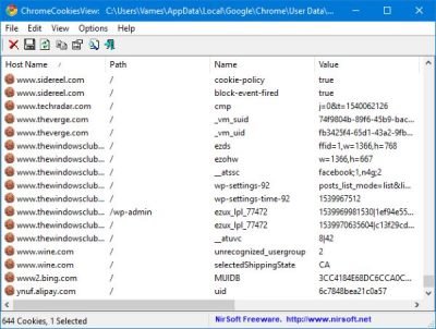 How to view Cookies in Chrome, Edge, Firefox browser