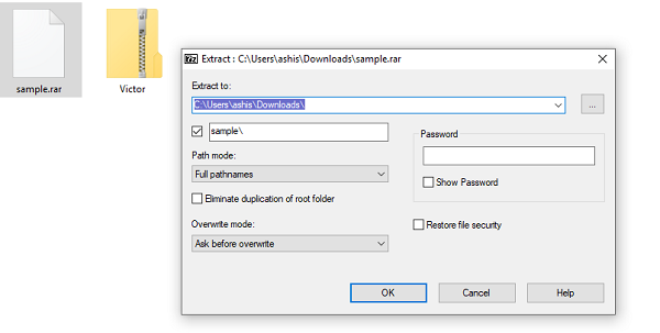 .rar zip file extractor free download