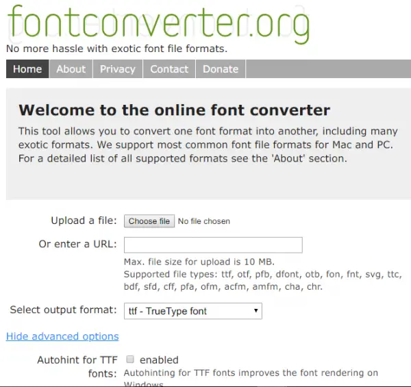 Fontconverter 1