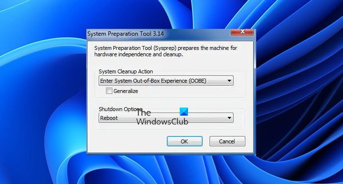 How to use Sysprep Tool in Windows