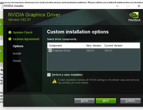 NVIDIA Cleaner Custom Installation