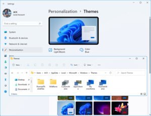 Where does Windows 11 store Themes?