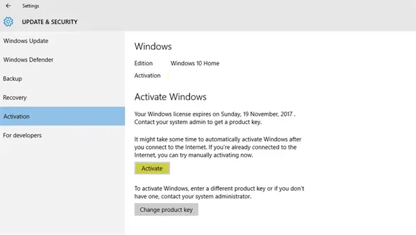 use Windows 10 without Activation