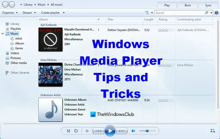 Windows Media Player Tips and Tricks