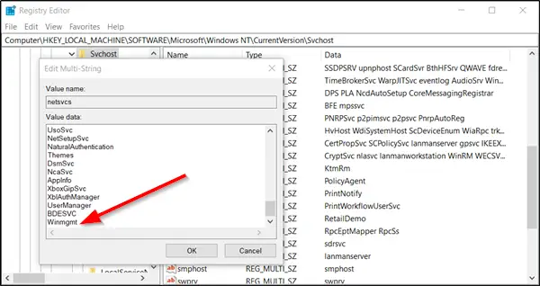 Windows Management Instrumentation error 1083