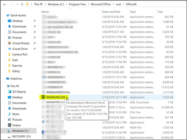 Word Icon Is Not Showing On Doc Docx Document Files