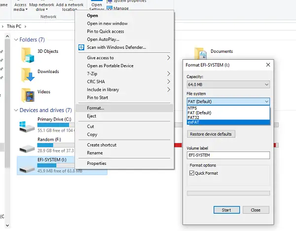 Format Hard Drive in exFAT for both Mac & Windows PC