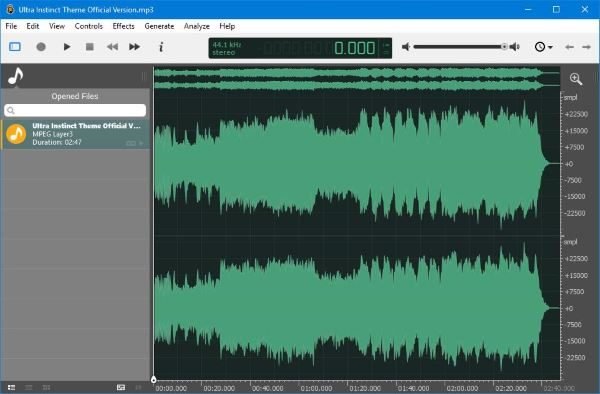 Easy, fast, free and powerful audio editor