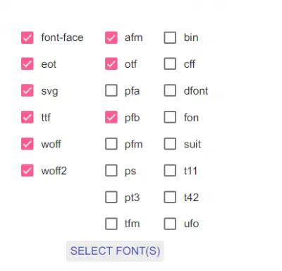 Free Online Font Converter websites