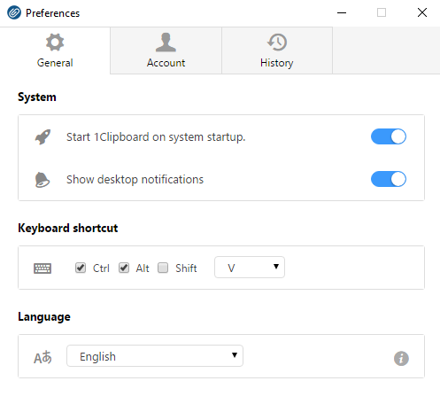 1Clipboard Preferences
