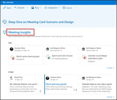 Intelligent Technology comes to Outlook on the Web