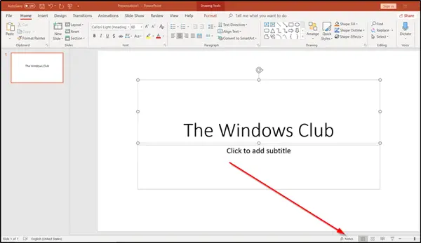 Make Speaker Notes privately visible in PowerPoint