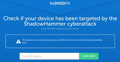 ShadowHammer cyberattack