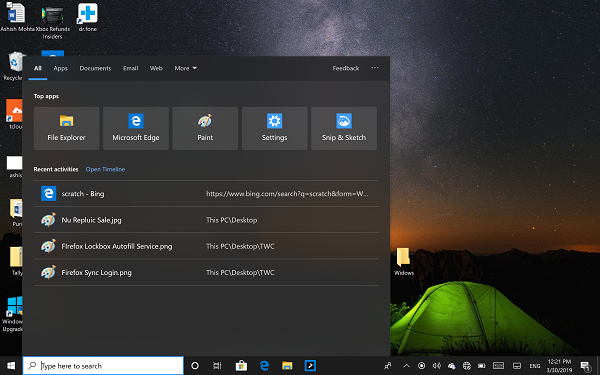 New Features in Windows 10 v1903