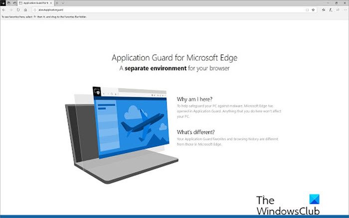 Windows Defender Application Guard browser extension