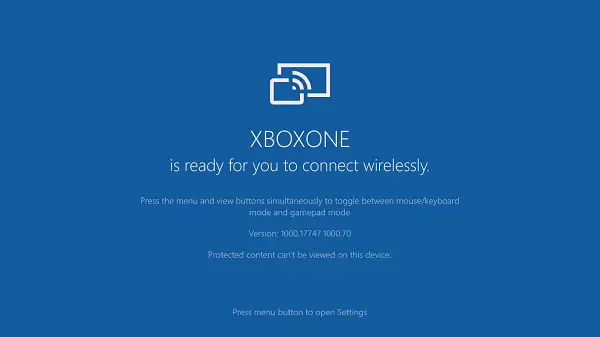 Proyecte su PC con Windows 10 en su Xbox One