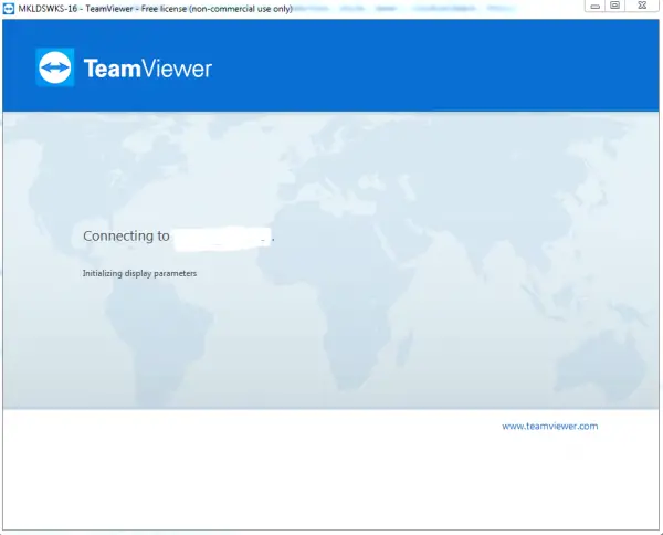 Initializing Display Parameters Teamviewer Mac