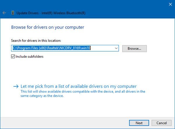 update driver bluetooth windows 10