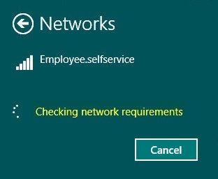 Checking network requirements