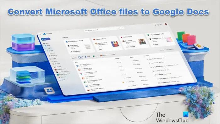 Convert Microsoft Office files to Google Docs