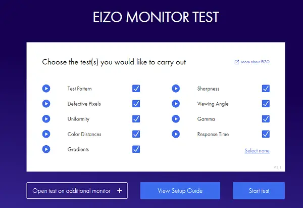 EIZO Monitor Test