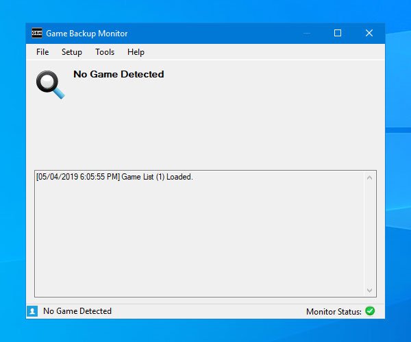 Game Backup Monitor lets you backup games automatically