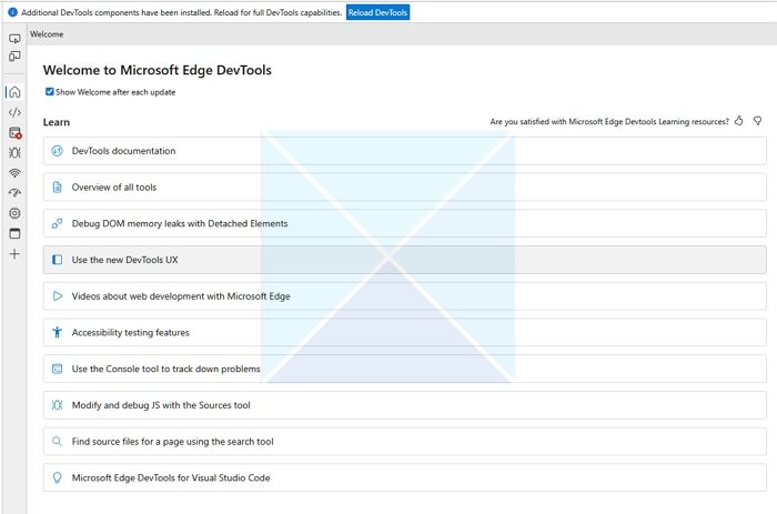 Microsoft Edge Dev Tools