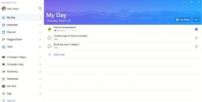 Microsoft to do list