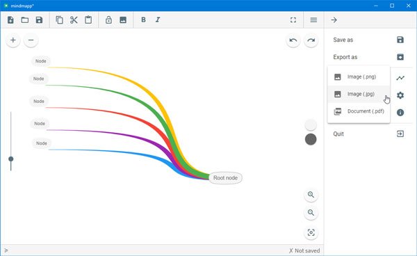 Mindmapp is a free mind mapping software for Windows 10