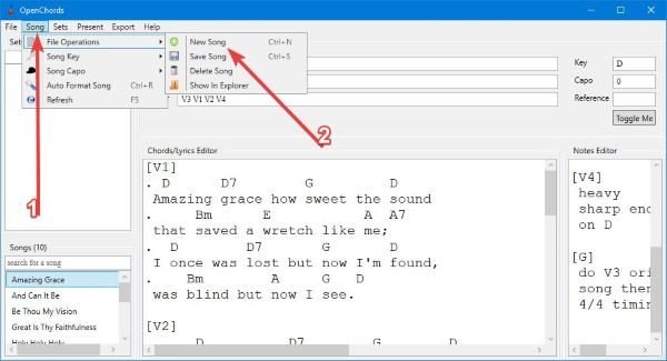 OpenChords digital songbook