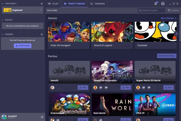 Parsec game streaming software