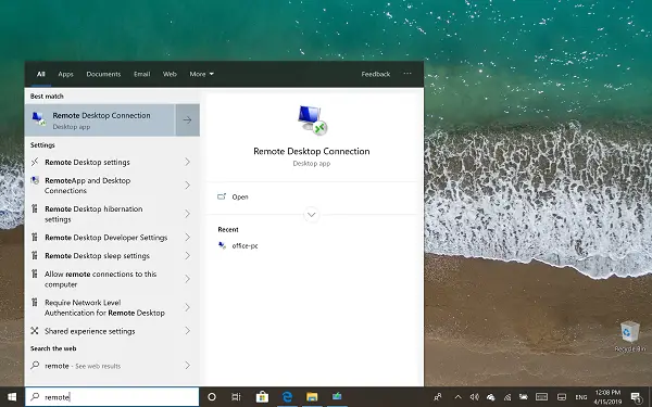 windows 10 home remote desktop