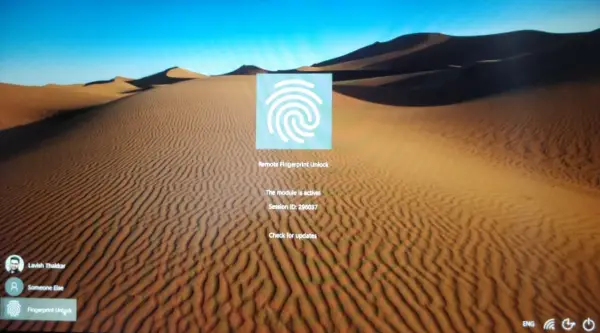 Unlock Windows computer with Android fingerprint scanner