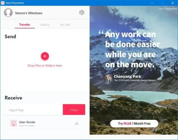 Send Anywhere for Windows PC