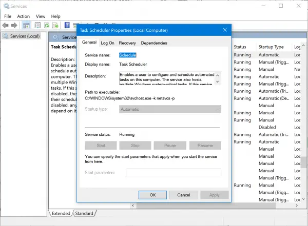  is used to schedule tasks together with it tin last helpful inwards triggering diverse instances of a delineate of piece of job Error code 0x80070057 for Task Scheduler on Windows 10