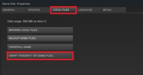 Verify integrity of Steam Games