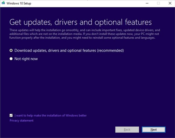 Dynamic Updates in Windows 10