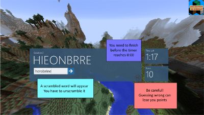 Word Unscramble for Minecraft