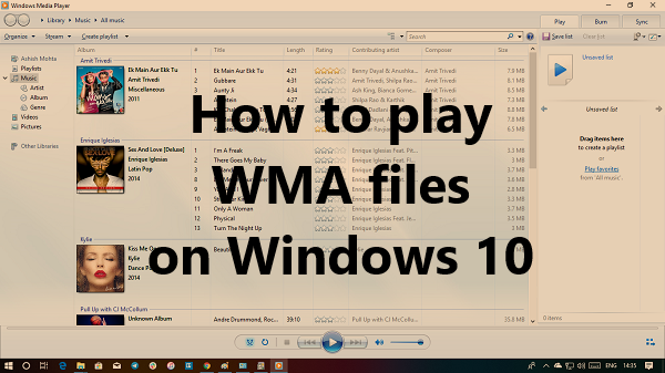 How to play WMA files on Windows 10