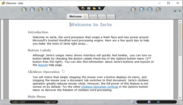 Jarte Word Processor