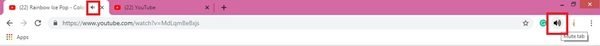 Mute tabs on Google Chrome