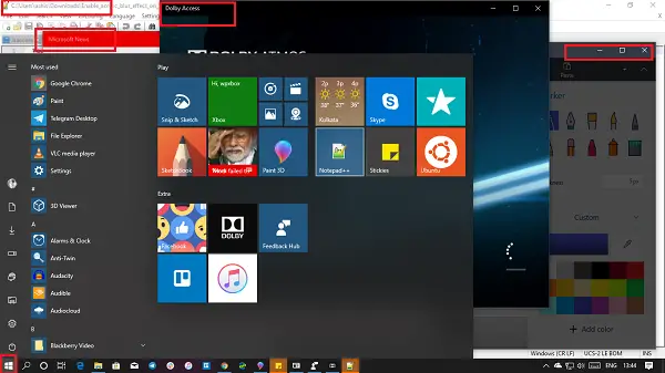 open multiple apps from Start Screen