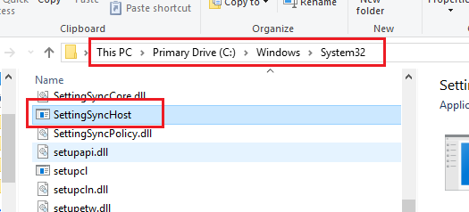 SettingSyncHost.exe high CPU usage