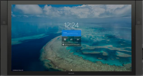 How to access content attached to a meeting invite in Surface Hub
