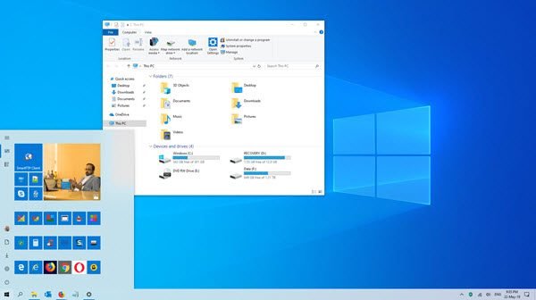 windows 10 light mode theme