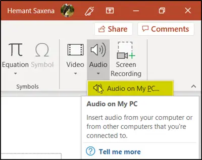 How to insert Audio or Sound files in PowerPoint